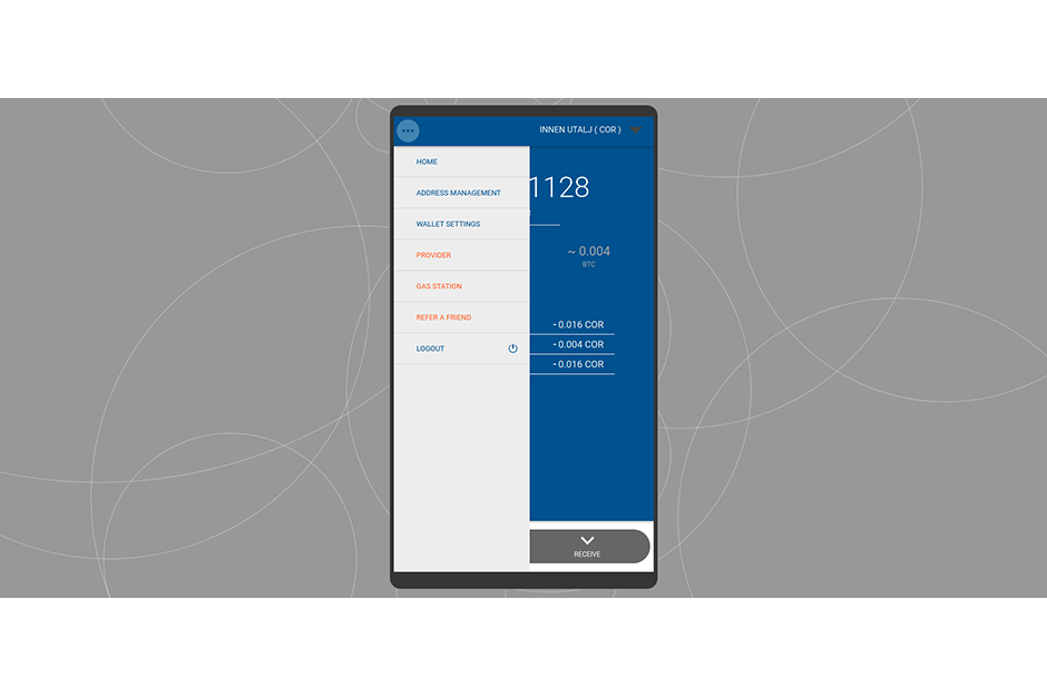 CORION Platform wallet