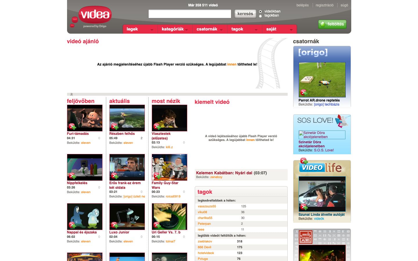 videa.hu backend-refaktorálás és új felület